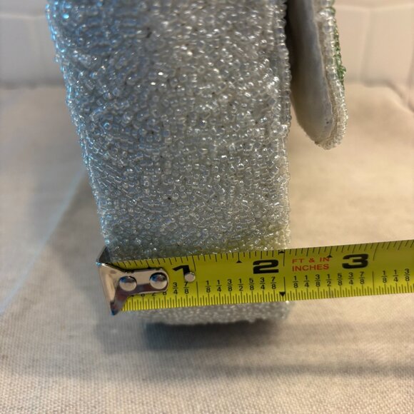 Viral Snow Skiing Beaded Bag - Winter White & Multicolor - Made in India - ⛷️❄️ - Picture 10 of 11